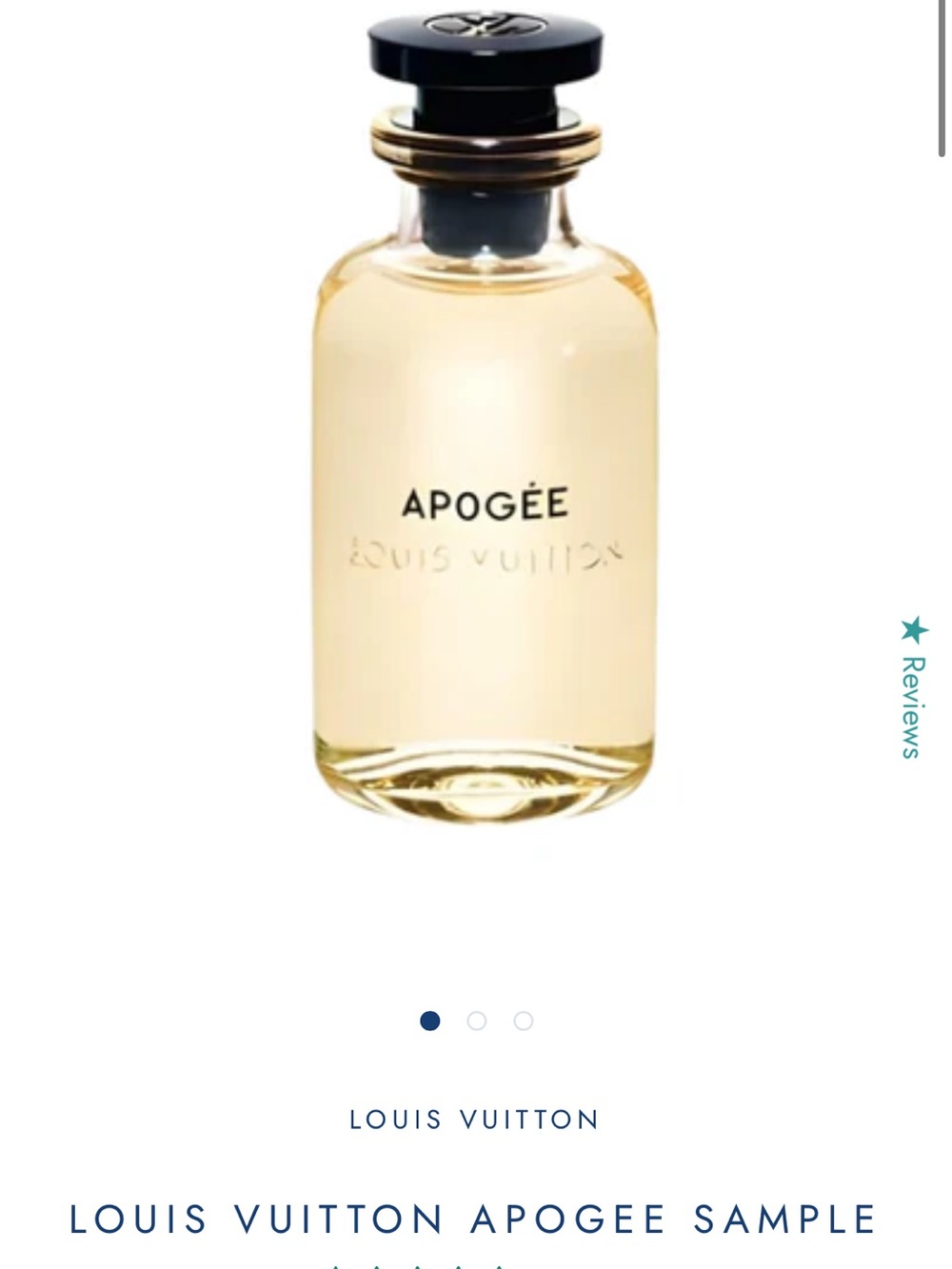 Louis Vuitton Apogée Floral Fragrance For Women Sample 10 ml Bottle - Picture 3 of 5